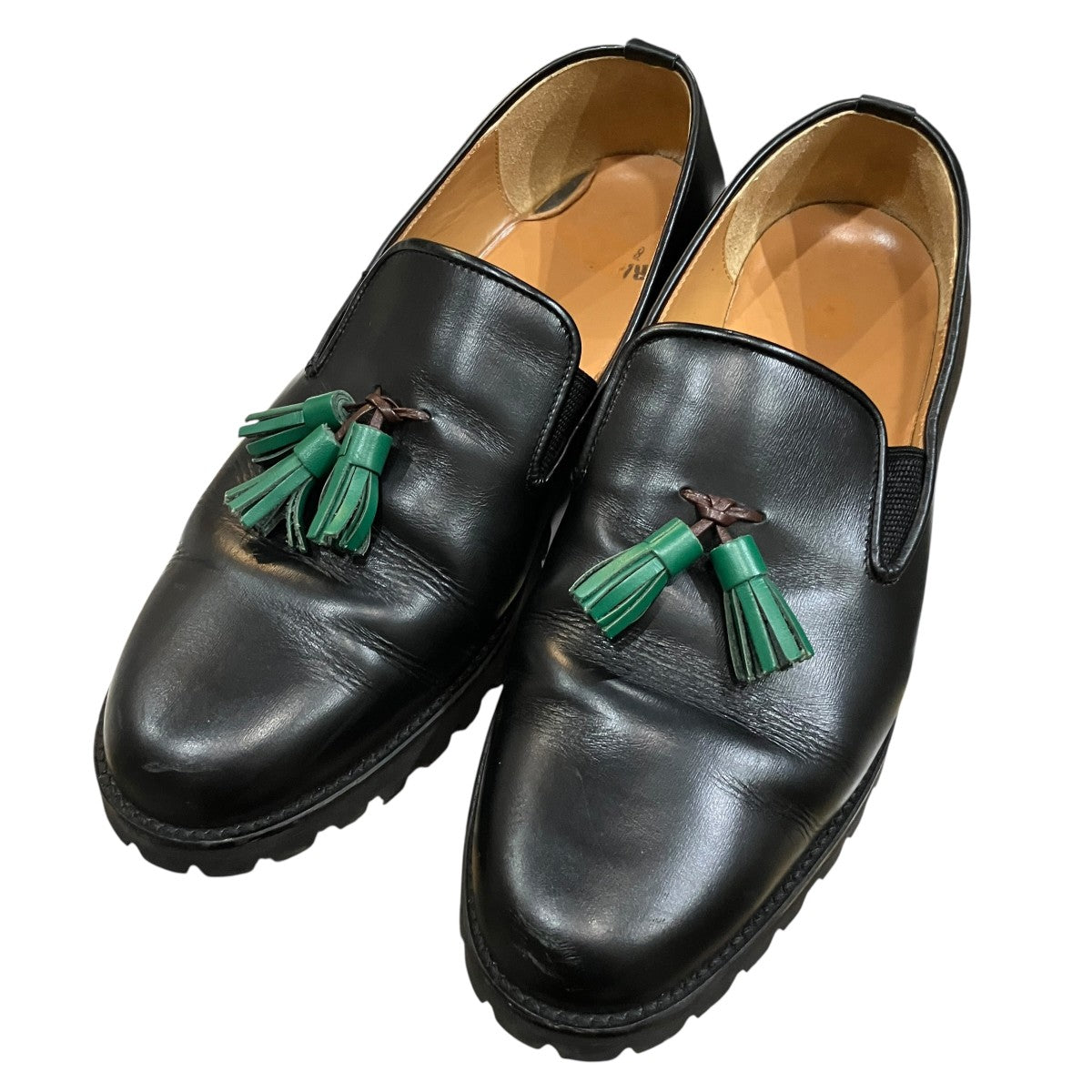 「Goyomatsu Tassel Slip On」タッセルレザースリッポン