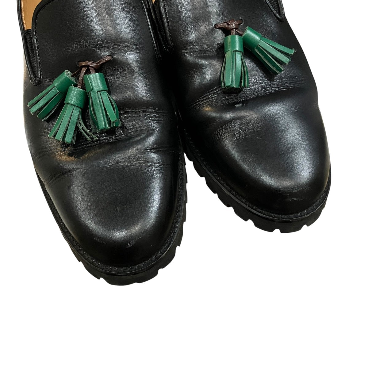 「Goyomatsu Tassel Slip On」タッセルレザースリッポン