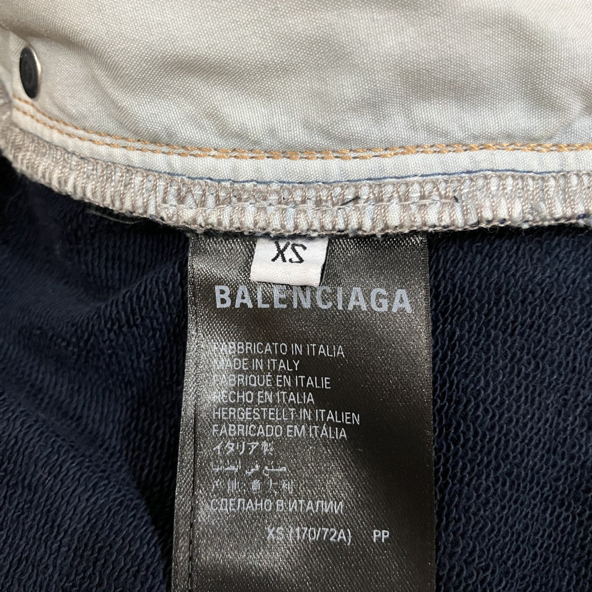 「HYBRID BAGGY JEANS」ハイブリッドワイドデニムパンツ738751