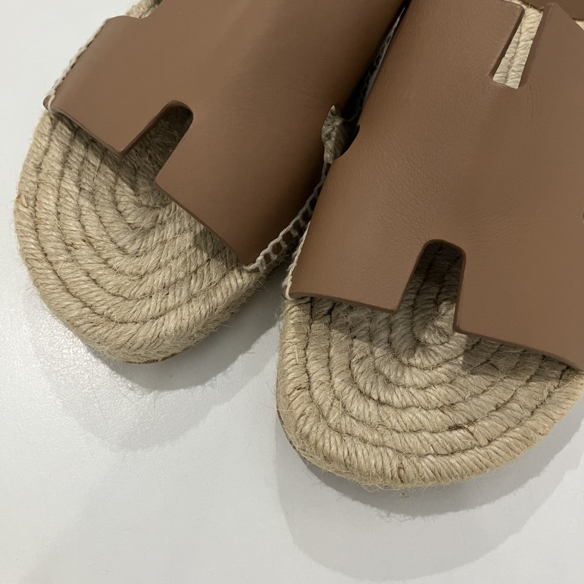 HERMES(エルメス) エスパドリーユアンティグア ブラウン×カーキ サイズ