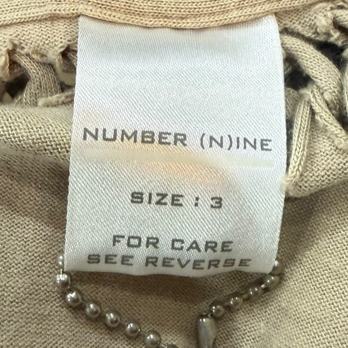 NUMBER (N)INE 長袖TシャツF02-NI080 古着・中古-5枚目のアイテム画像