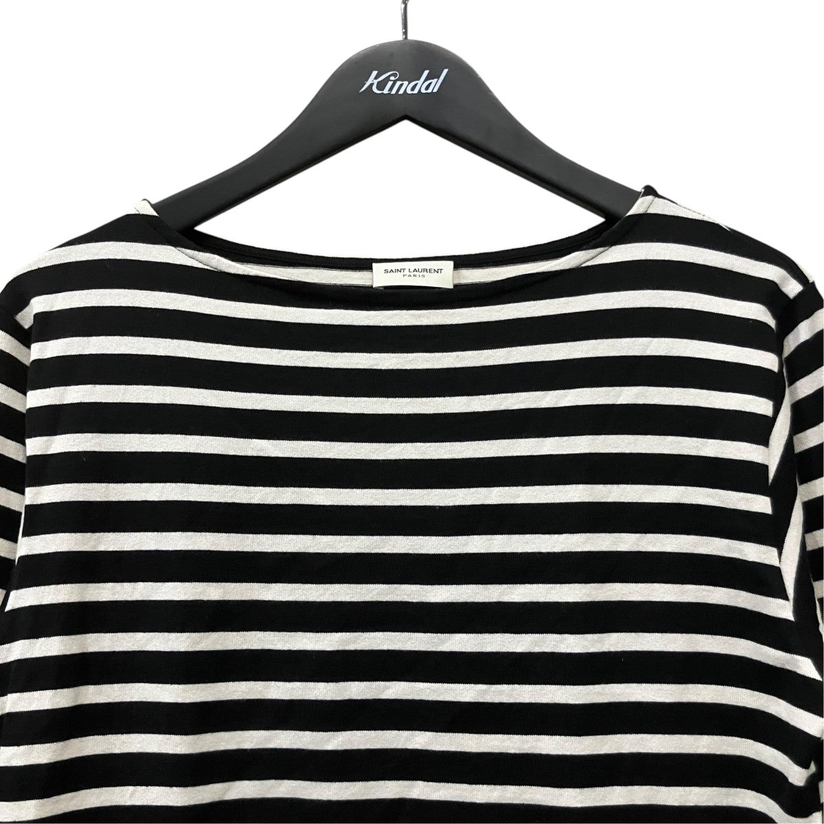 Saint Laurent Paris 長袖ボーダーTシャツ370075 古着・中古-3枚目のアイテム画像