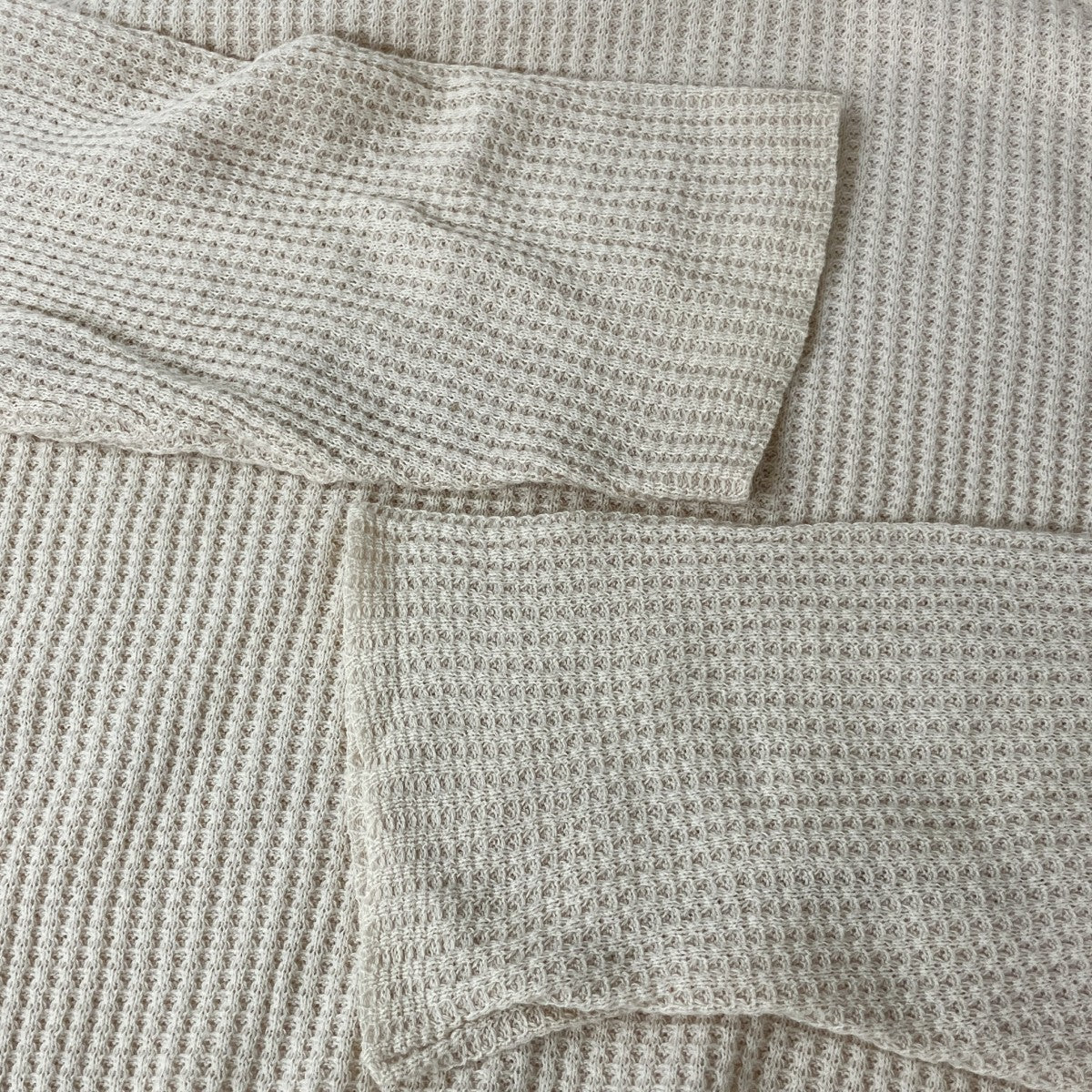 「HANDYMAN SWEATER COTTON YARN WAFFLE OVERDYED」ワッフルニットNN-K3304