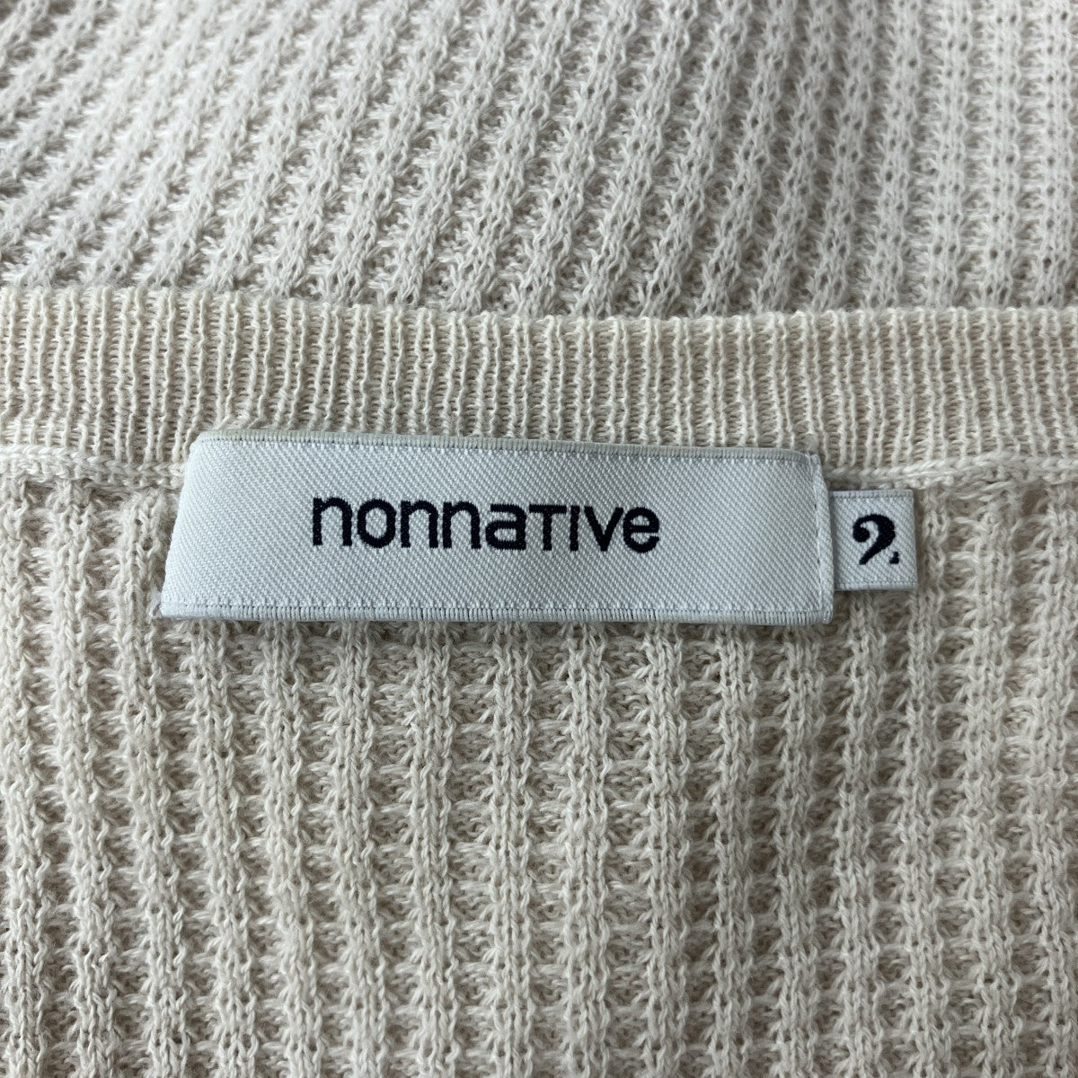 nonnative(ノンネイティブ) 「HANDYMAN SWEATER COTTON YARN WAFFLE