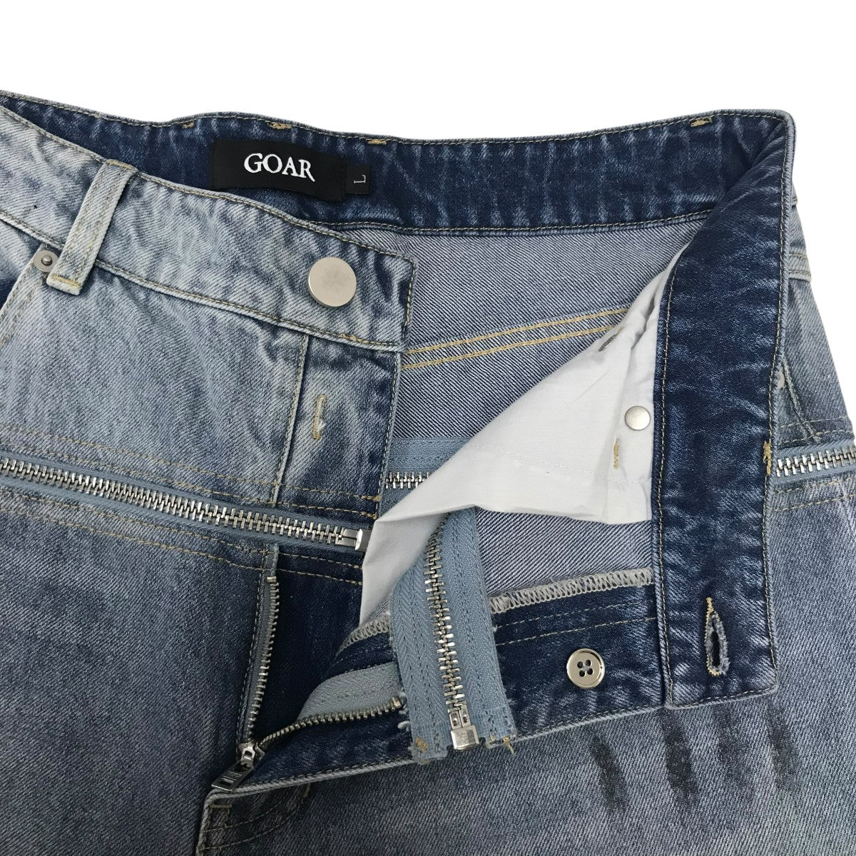 ジップデニムパンツ