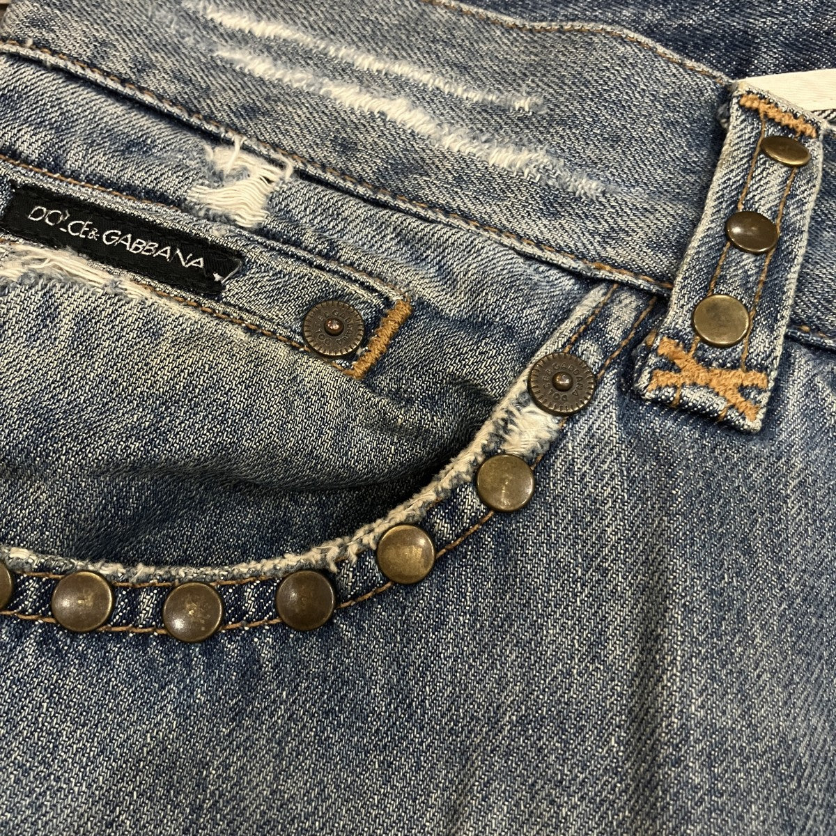 DOLCE ＆ GABBANA(ドルチェアンドガッバーナ) 虎刺繍デニムパンツ
