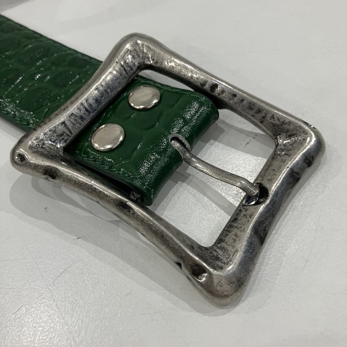 クロコ型押しベルト