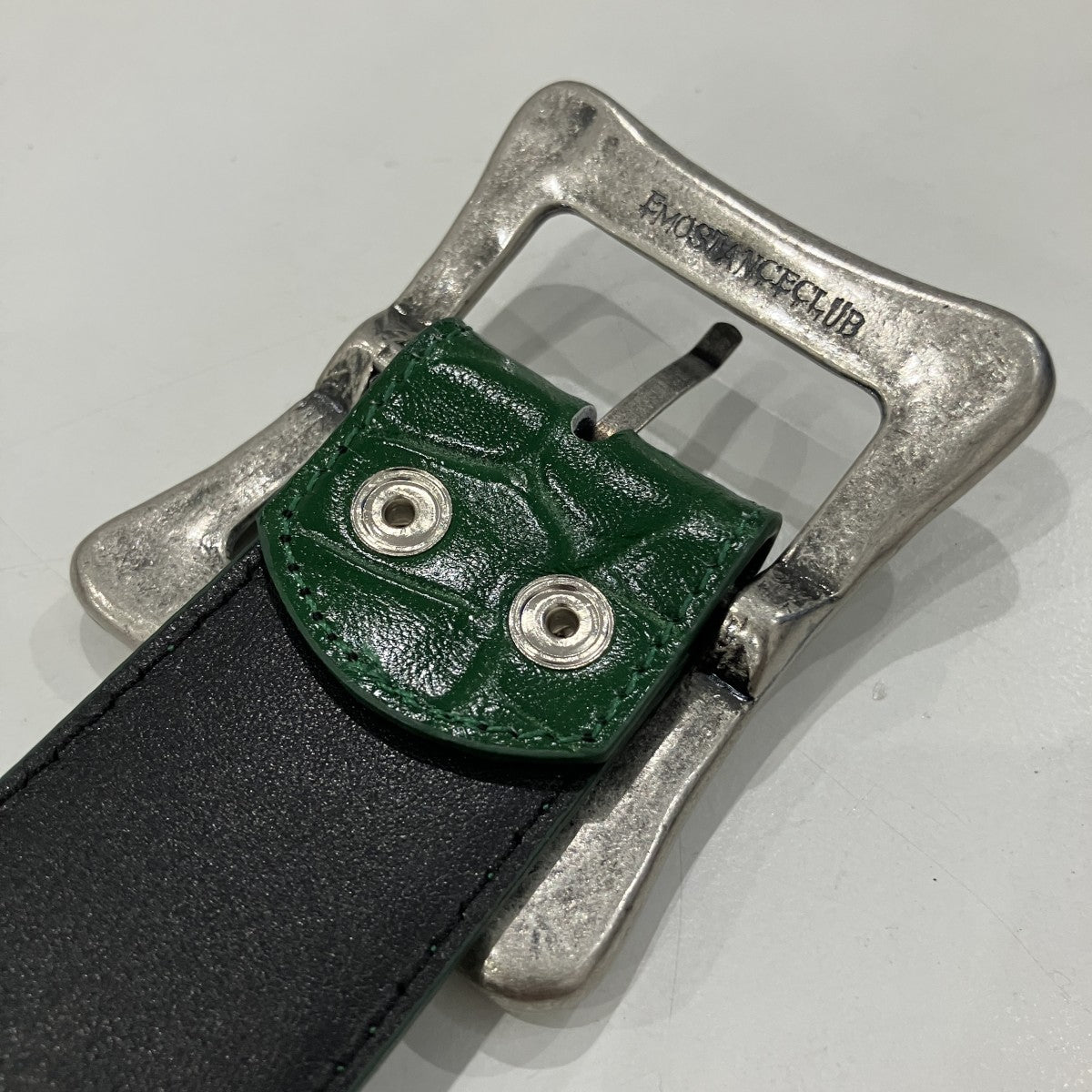 クロコ型押しベルト