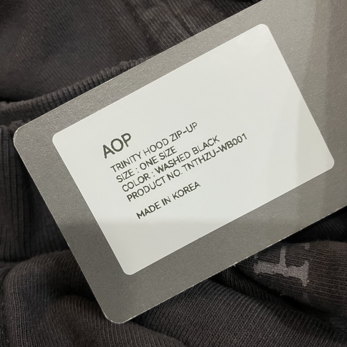「TRINITY HOOD ZIP-UP」ジップパーカー