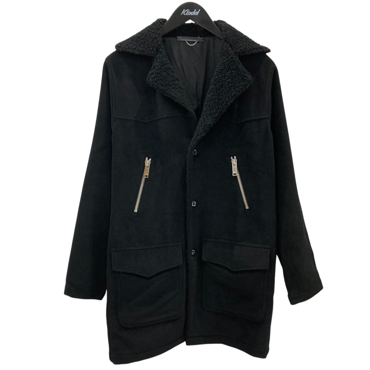 WOOL ANGORA RANCH COAT襟ボアジッポデザインコートCD-15AW-0304
