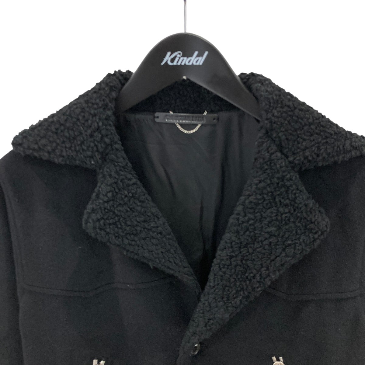 WOOL ANGORA RANCH COAT襟ボアジッポデザインコートCD-15AW-0304