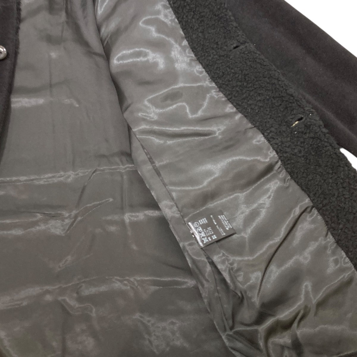 WOOL ANGORA RANCH COAT襟ボアジッポデザインコートCD-15AW-0304