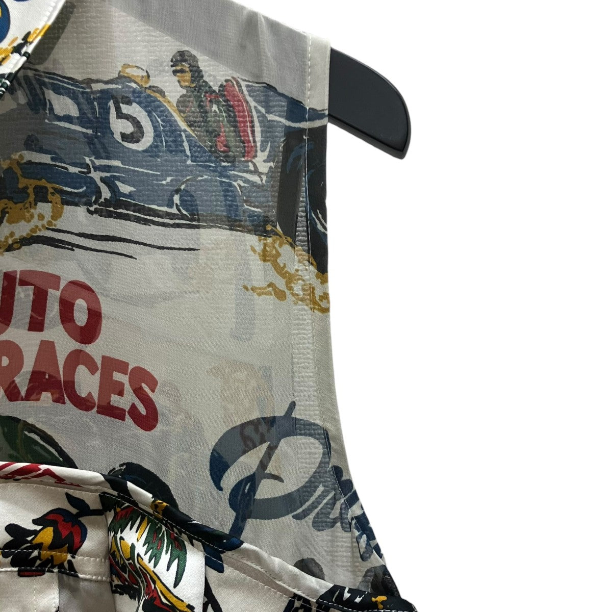Car Race Tropical Print Shirt カーレースプリントシャツ