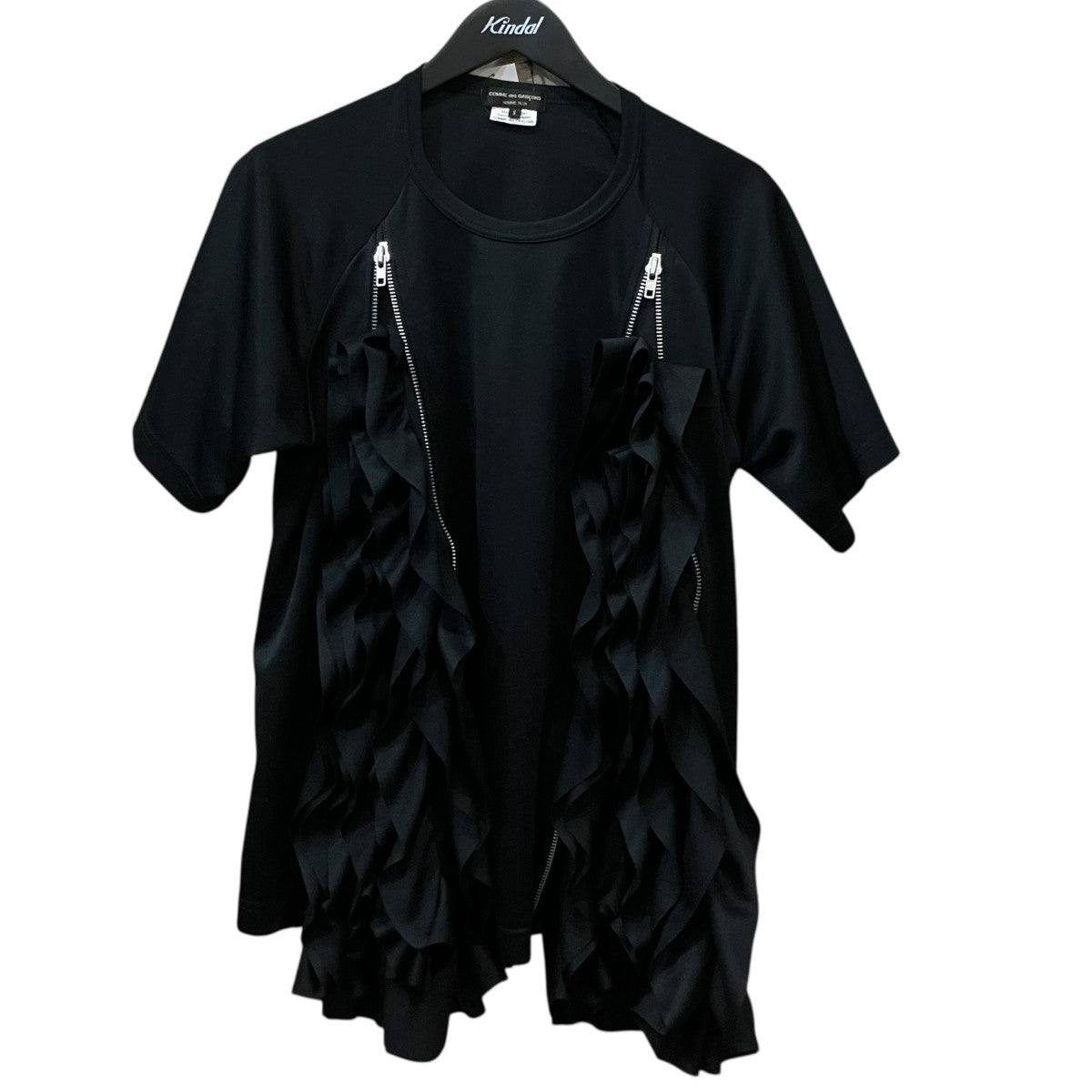 コムデギャルソンオムプリュス 25SS エステルジャージー ジップ カットソー COMME des GARCONS HOMME PLUS(コムデギャルソンオムプリュス