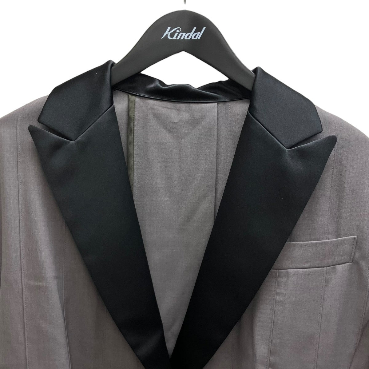 Suiting Pleated blazer バックプリーツスーチングベルテッドジャケット