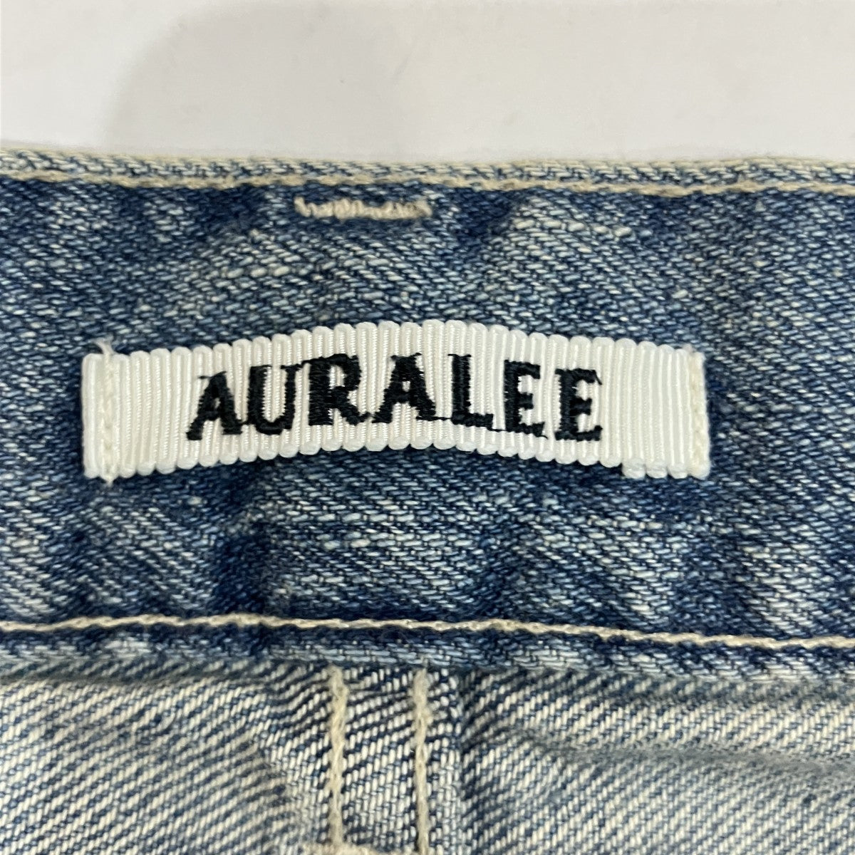FADED SELVEDGE LIGHT DENIM WIDE PANTS デニムパンツ