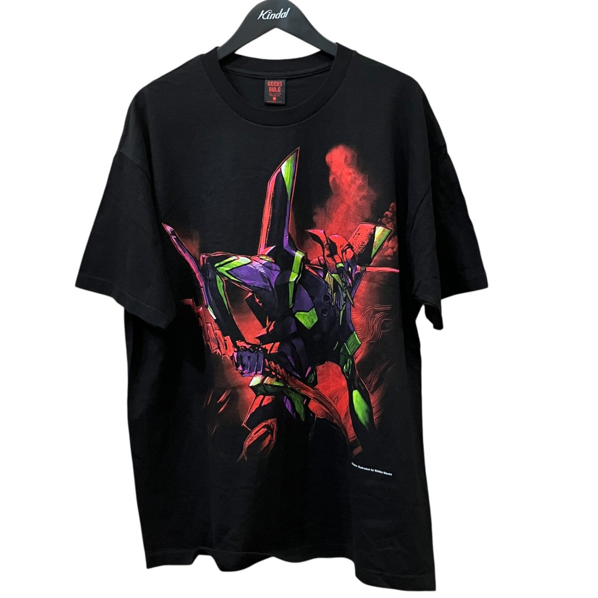 雑・前田真宏展 EVANGELION (illustration by MAEDA MAHIRO ) X GEEKS RULE 15 SILKSCREEN PRINTING T SHIRT