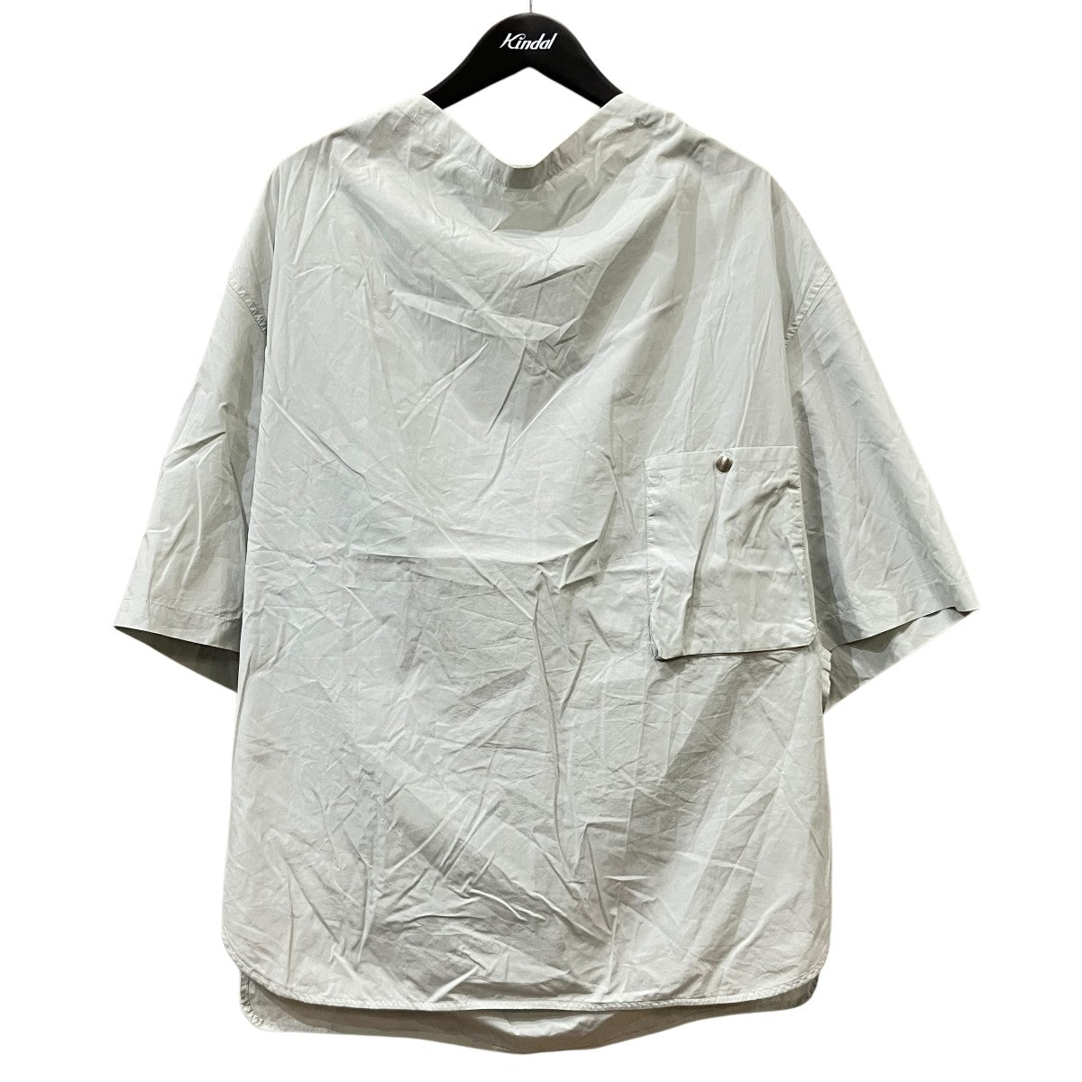 「DRAPED SHIRT」ナイロンＴシャツ