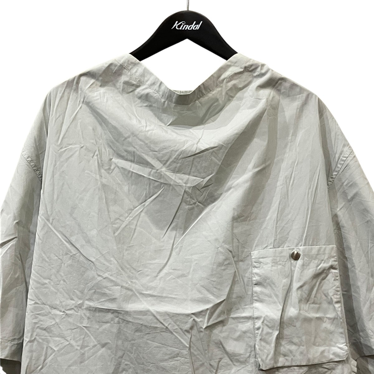 「DRAPED SHIRT」ナイロンＴシャツ