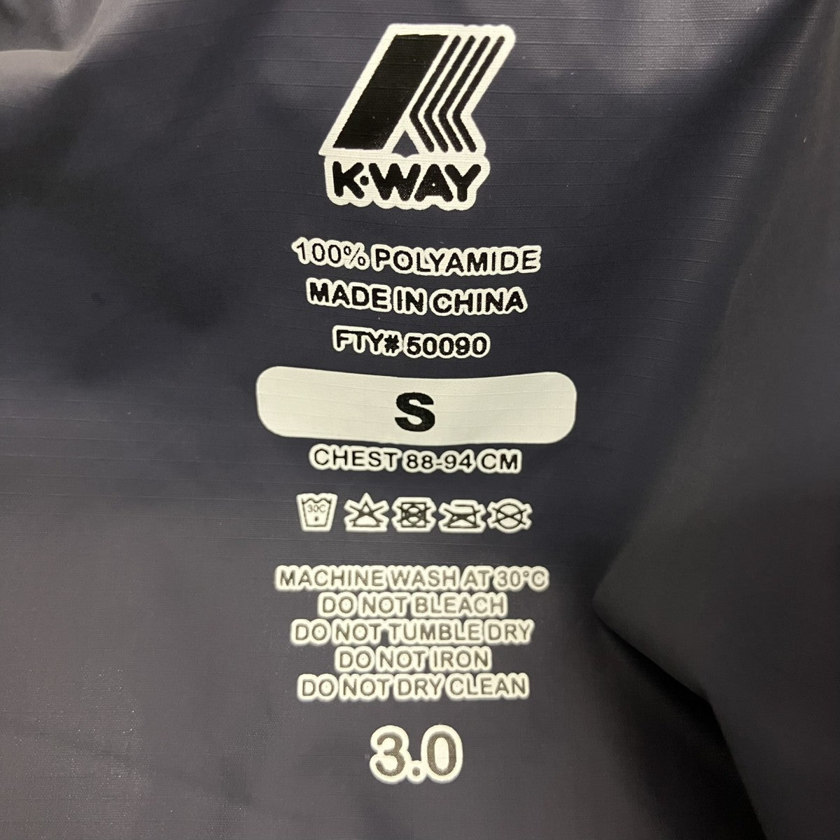 K-way ナイロンジャケット50090 古着・中古-7枚目のアイテム画像