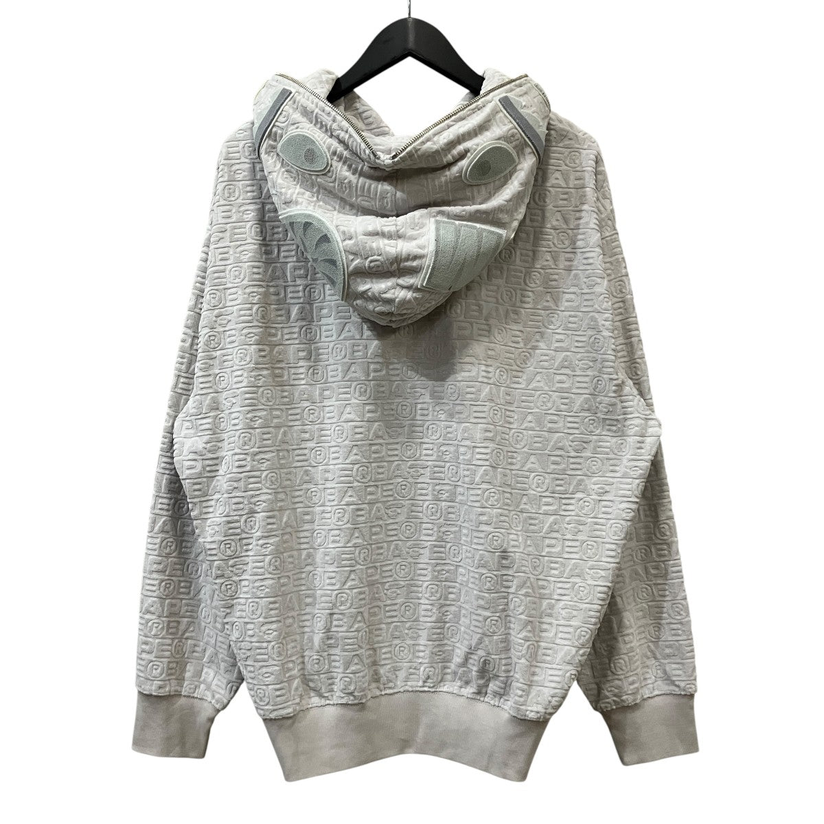 モノグラム柄シャークモチーフフルジップパーカー001ZPK801303M