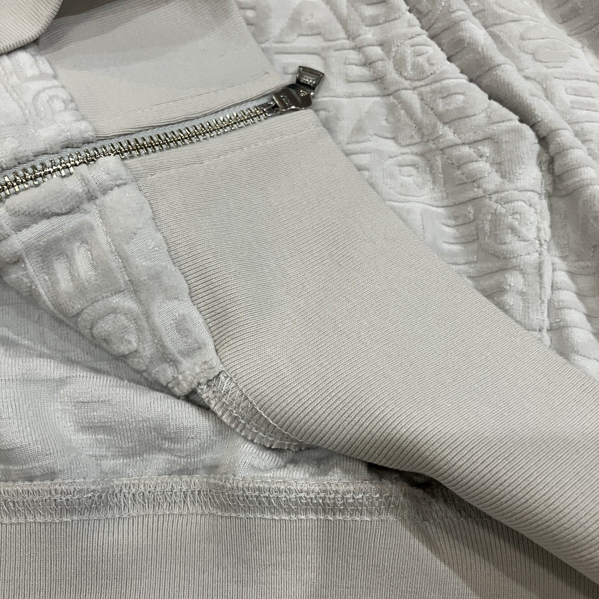 モノグラム柄シャークモチーフフルジップパーカー001ZPK801303M