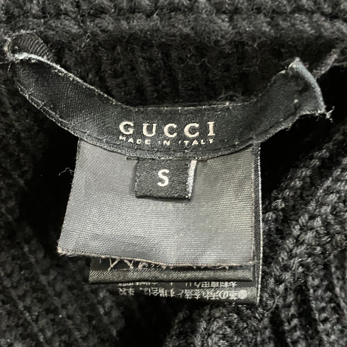GUCCI トム・フォード期 タートルネックジップニット 古着・中古-5枚目のアイテム画像