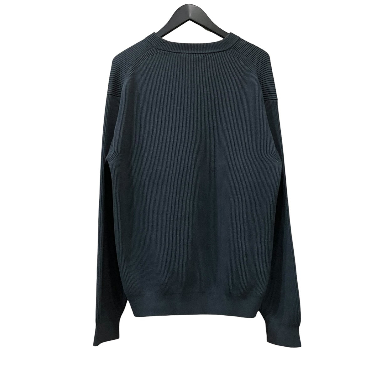 AURALEE SUPER HARD TWIST RIB KNIT クルーネックニット 古着・中古-2枚目のアイテム画像