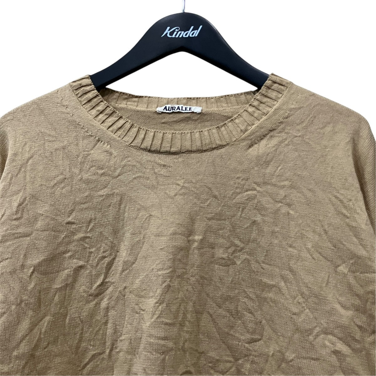 AURALEE(オーラリー) WRINKLED DRY COTTON KNIT クルーネックニット