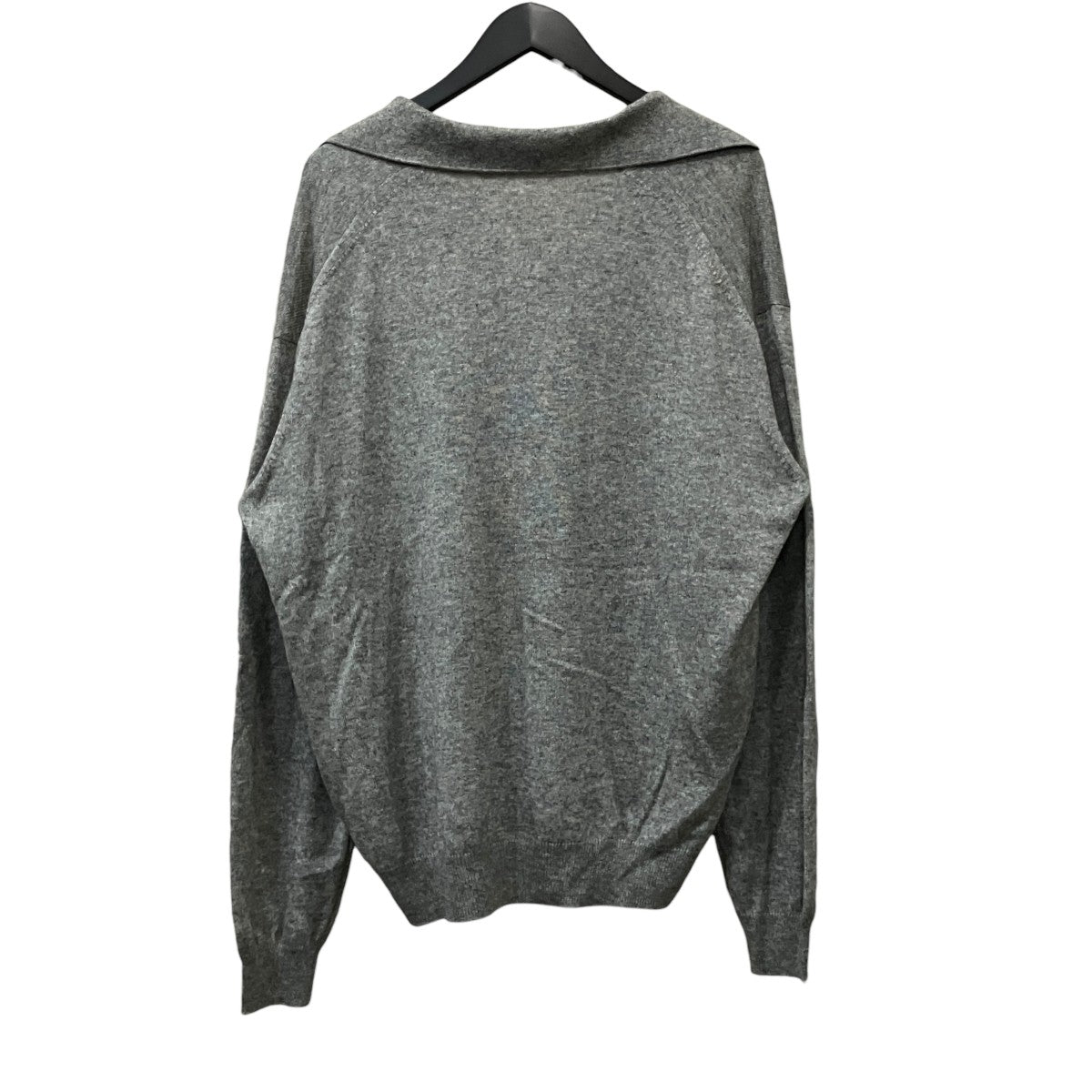 AURALEE SUPER FINE CASHMERE SILK KNIT SKIPPER POLO 襟付きニット 古着・中古-2枚目のアイテム画像