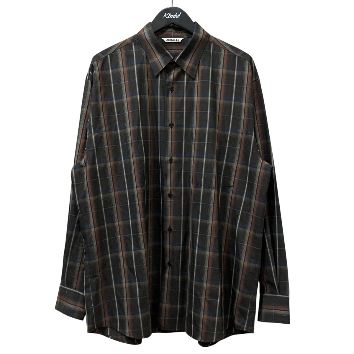 「SUPER LIGHT WOOL CHECK SHIRT」長袖シャツA24SS01LC