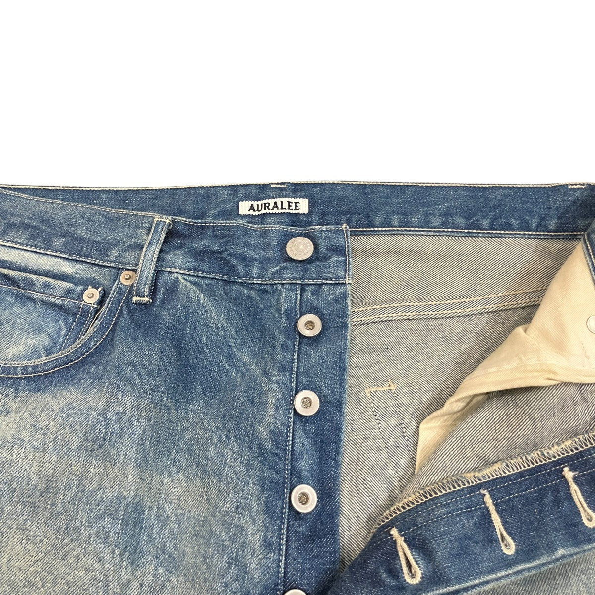 「SELVEDGE FADED HEAVY DENIM WIDE PANTS」デニムパンツA24AP02DH