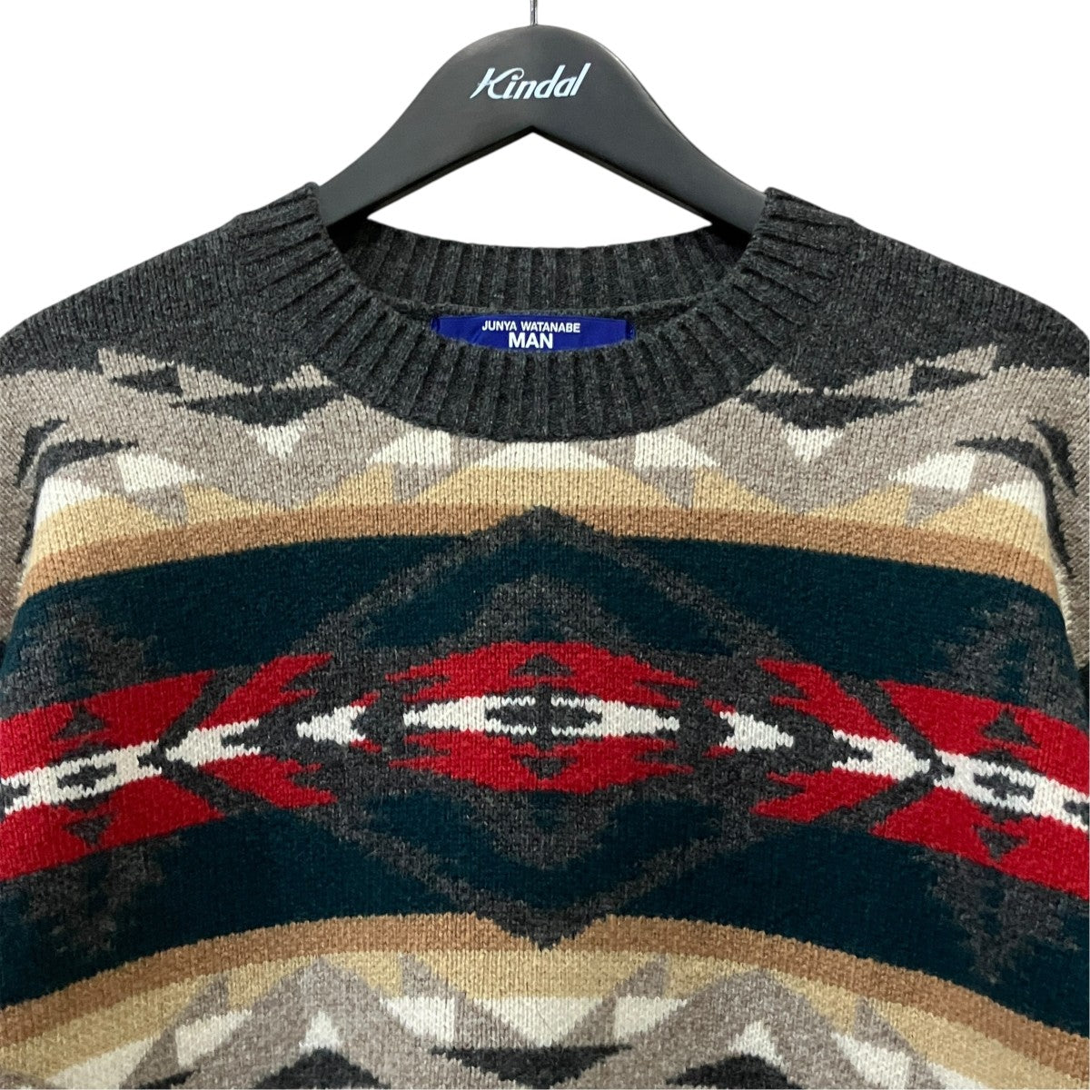 JUNYA WATANABE CDG×PENDLETON クルーネックニット WJ-N004 マルチ