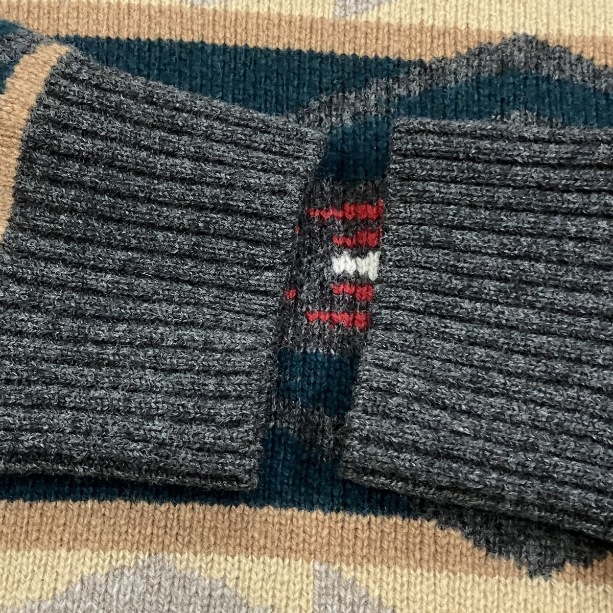 JUNYA WATANABE CDG×PENDLETON クルーネックニット 古着・中古-4枚目のアイテム画像