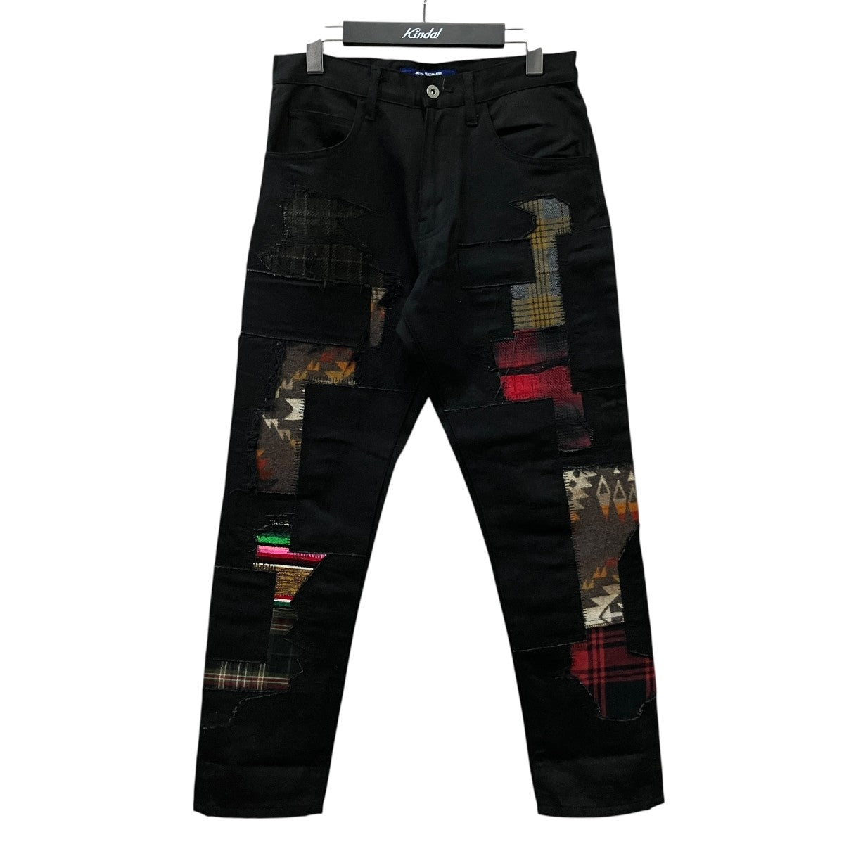 「綿セルビッチデニム×多素材MIX PENDLETON Wネーム」デニムパンツWJ-P012