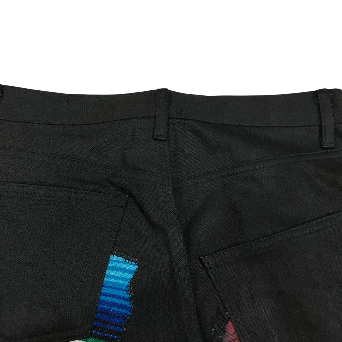 「綿セルビッチデニム×多素材MIX PENDLETON Wネーム」デニムパンツWJ-P012