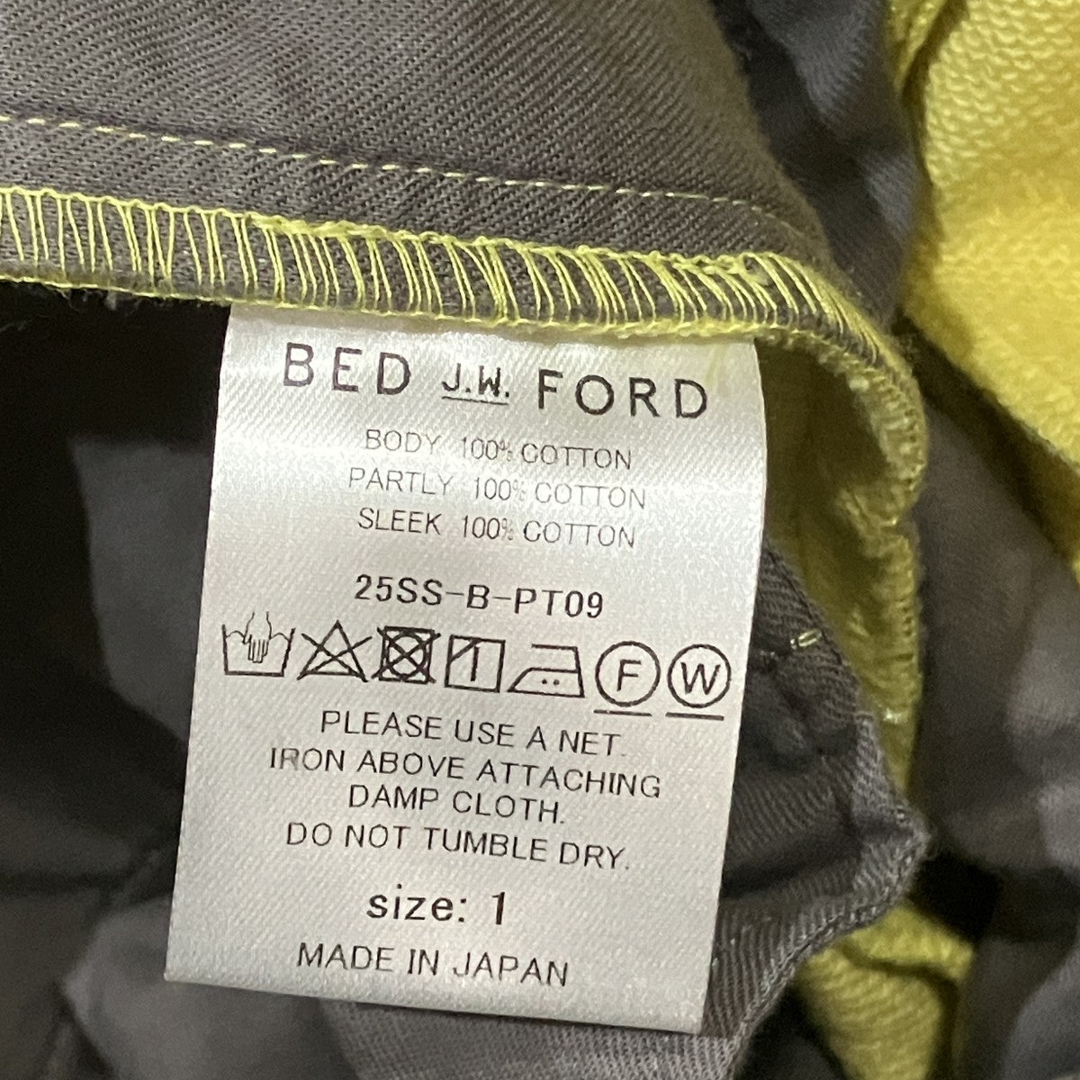 BED J．W． FORD スウェットワイドパンツ 古着・中古-5枚目のアイテム画像