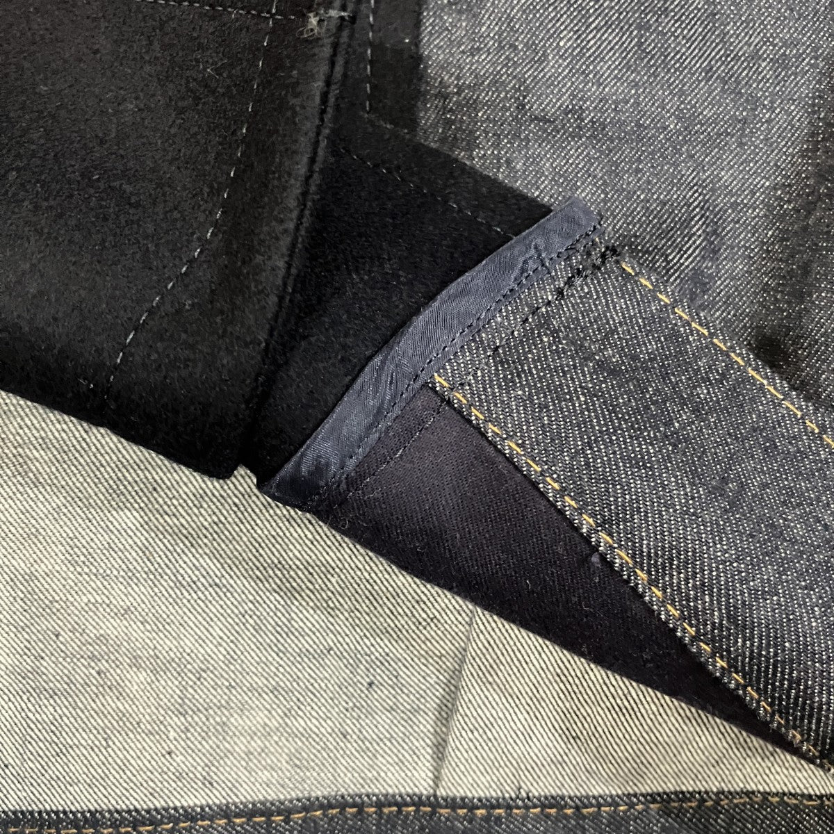 「SAMPLE品」切替デニムジャケット