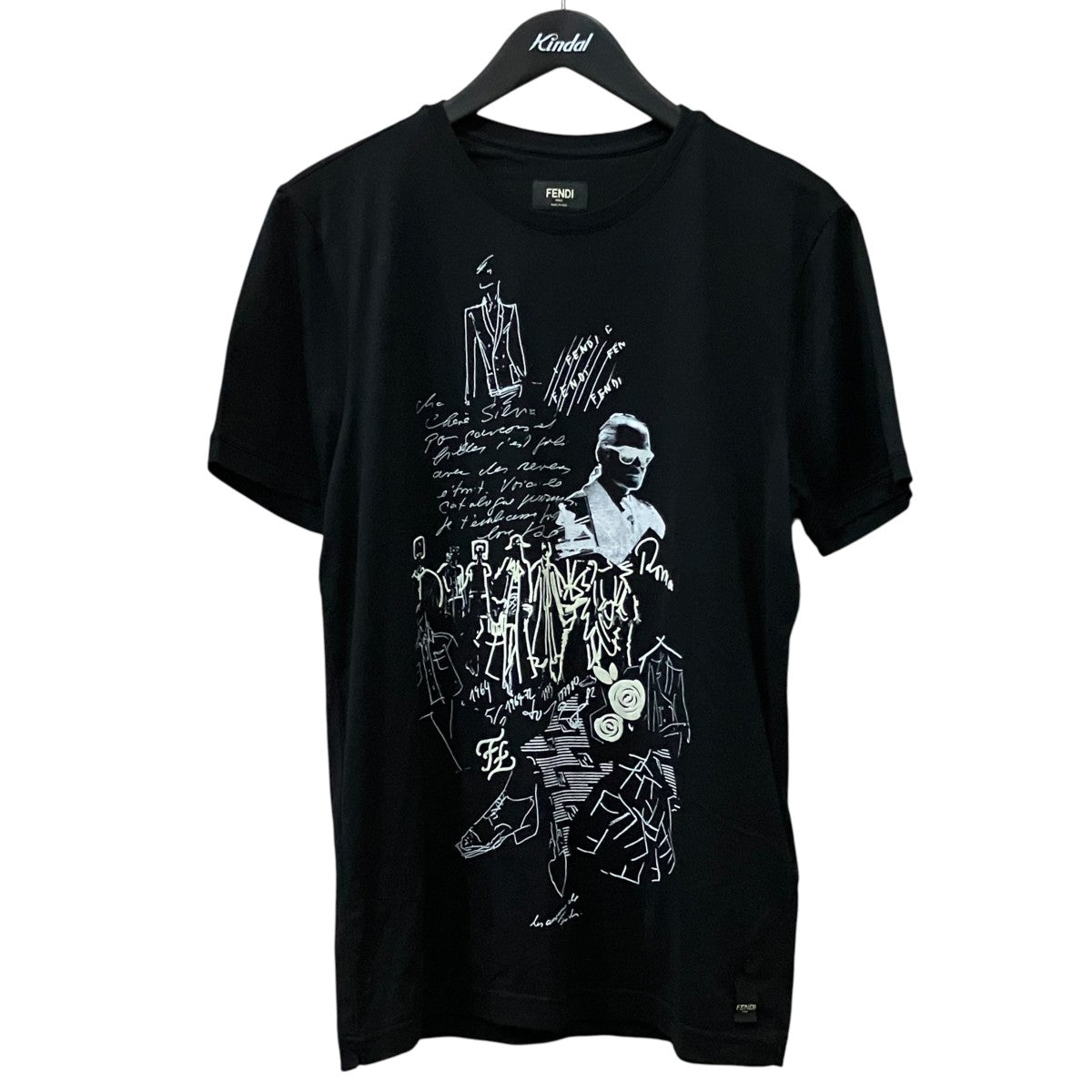 FENDI プリント半袖Tシャツ 古着・中古-1枚目のアイテム画像