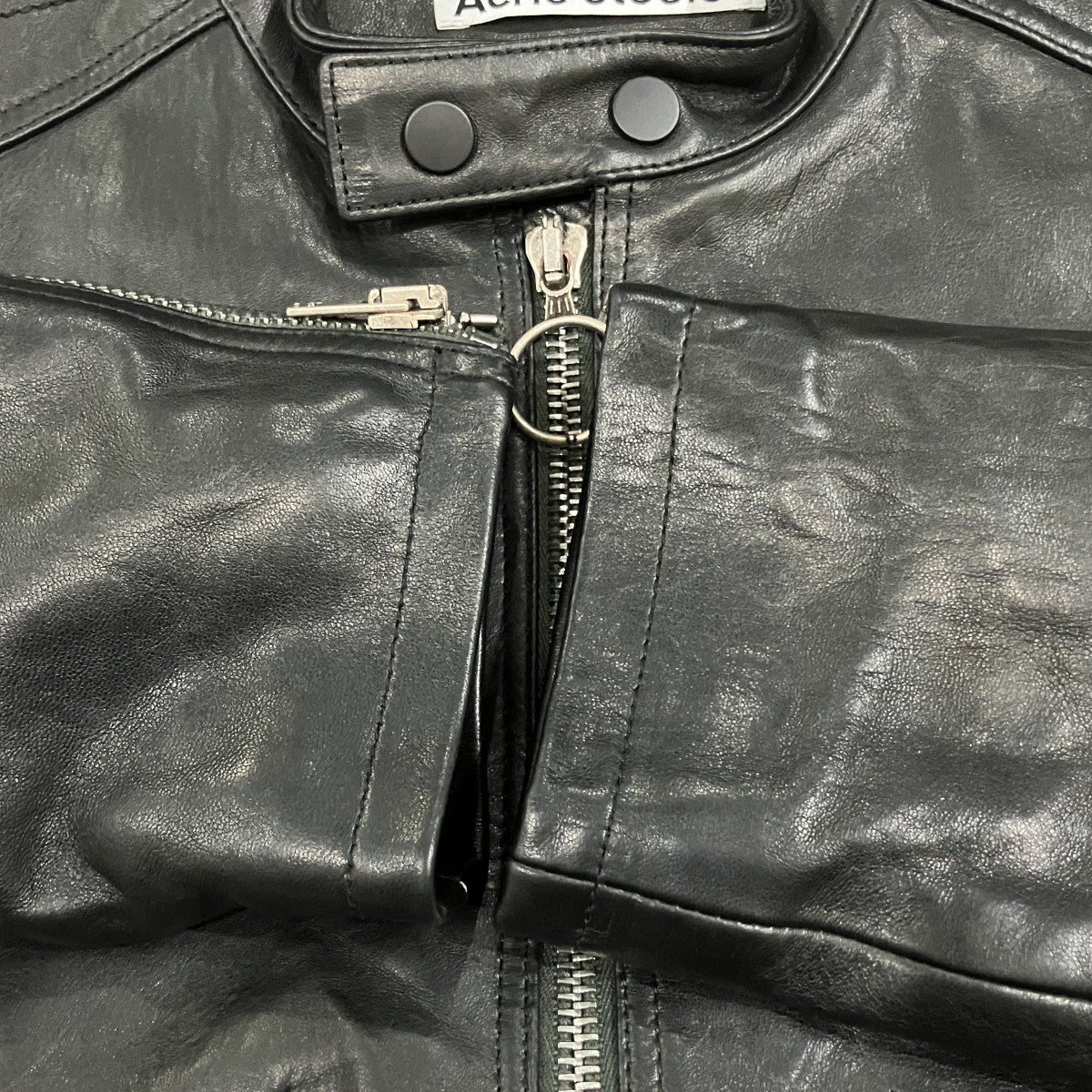 ACNE STUDIOS レザージャケット 古着・中古-4枚目のアイテム画像