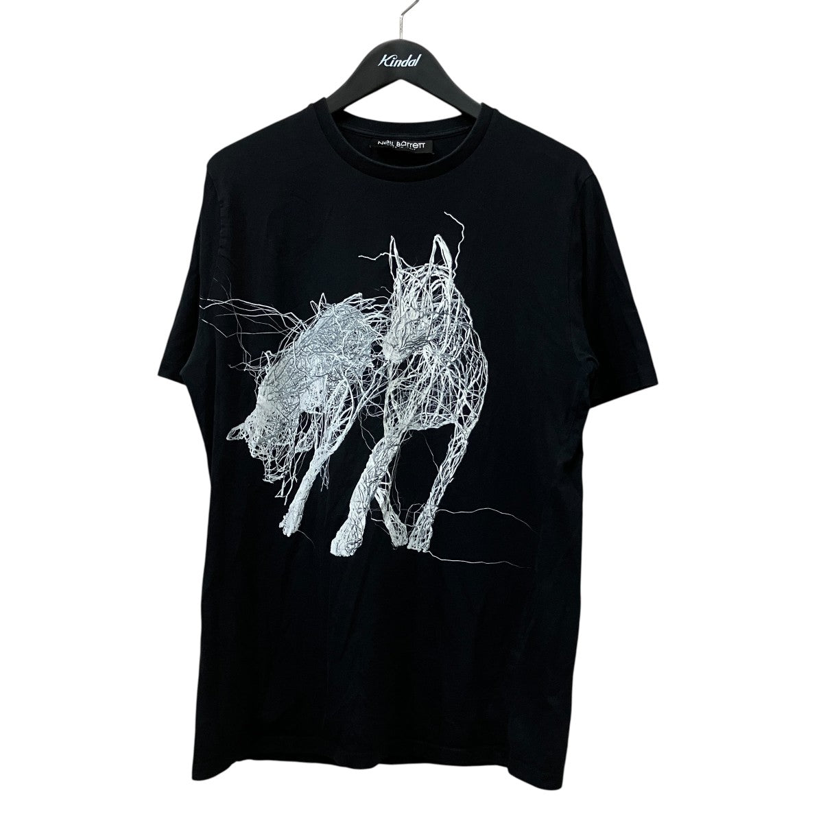NEIL BARRETT ドーベルマンTシャツPBJT496P-L528S 古着・中古-1枚目のアイテム画像