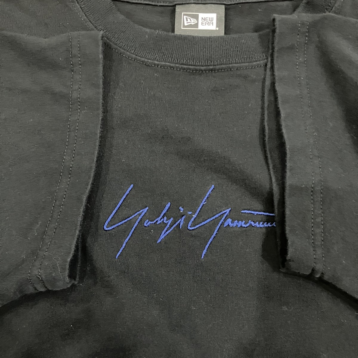 YOHJI YAMAMOTO×New Era ロゴ刺繍Tシャツ 古着・中古-4枚目のアイテム画像