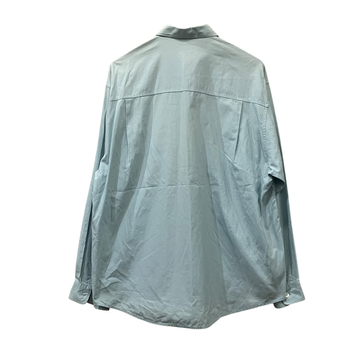 AURALEE WASHED FINX TWILL BIG SHIRT 長袖シャツ 古着・中古-2枚目のアイテム画像