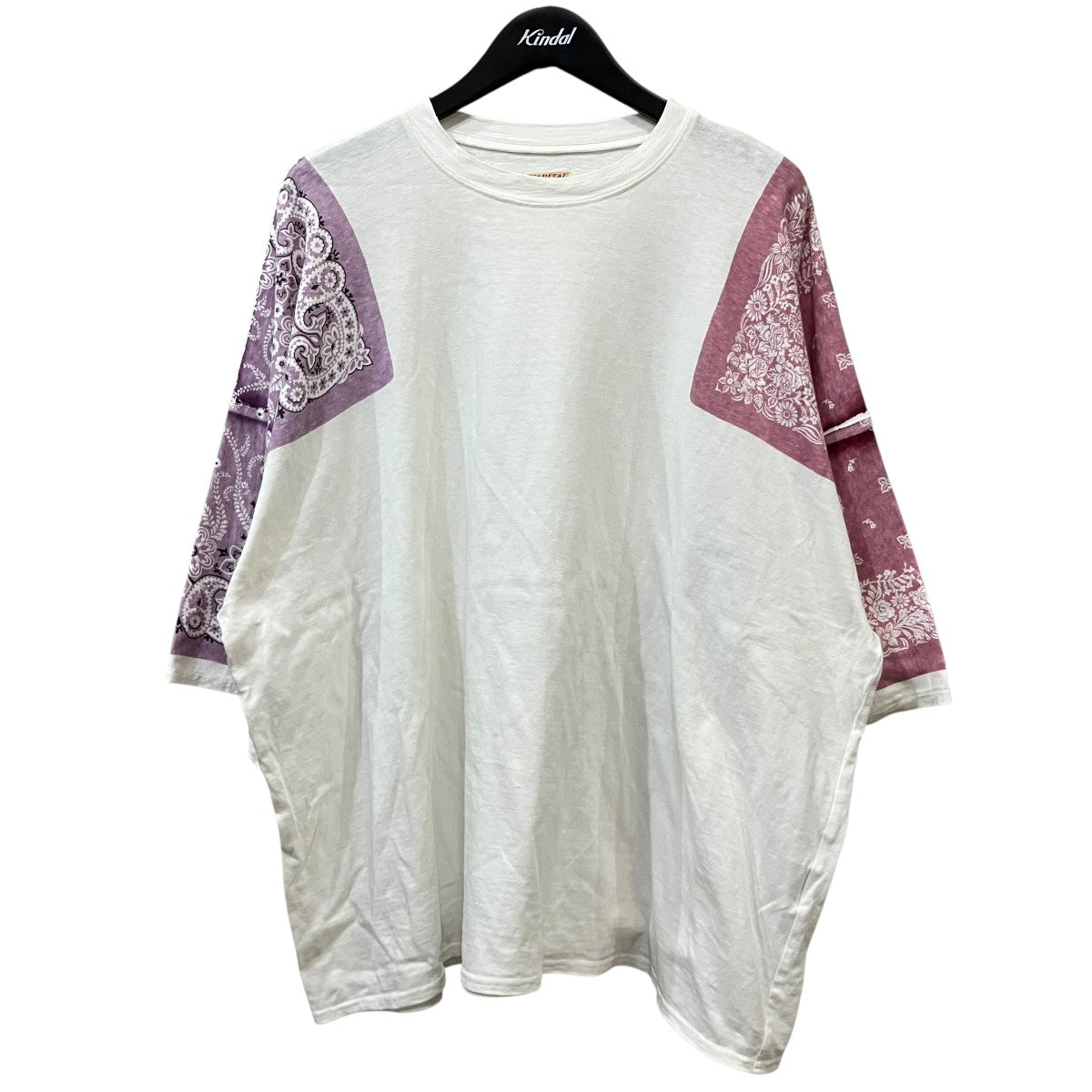 サイドペイズリー柄TシャツEK-1424