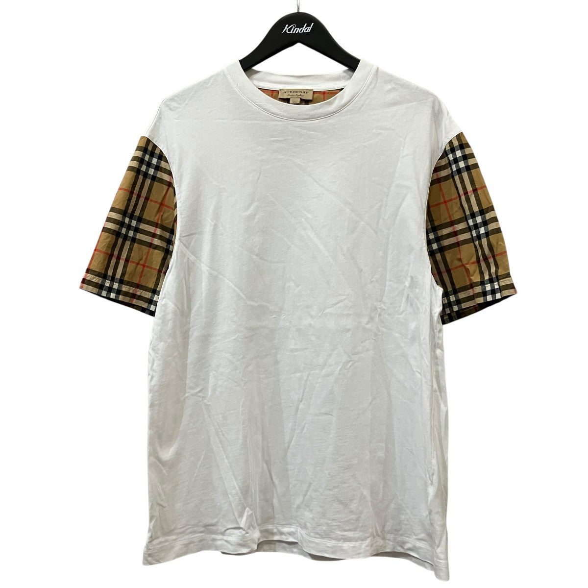 チェック柄スリーブTシャツ4072349