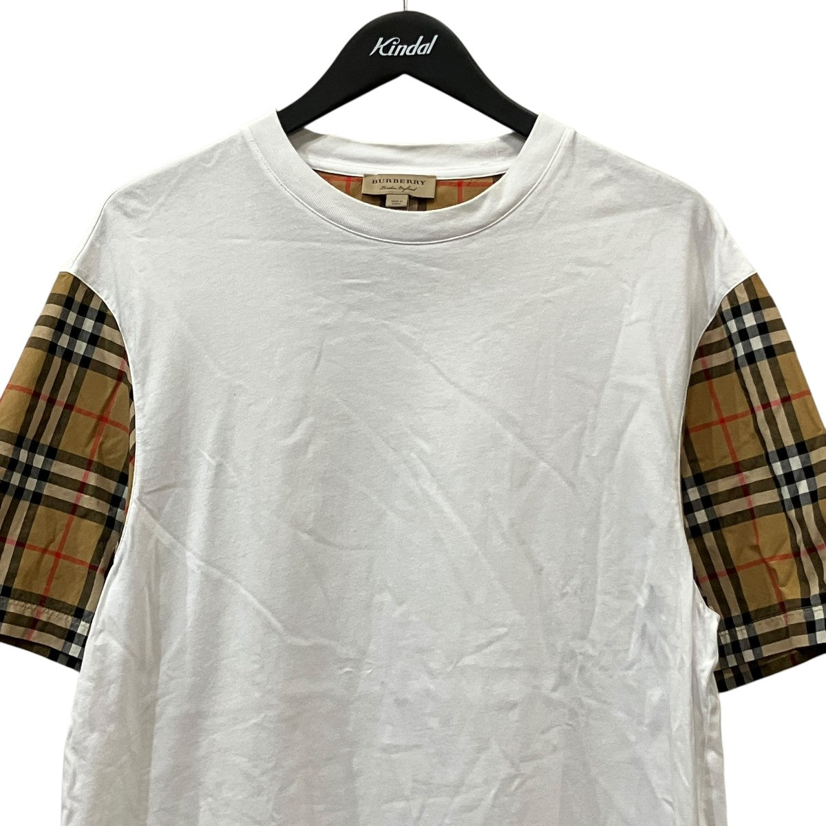 チェック柄スリーブTシャツ4072349