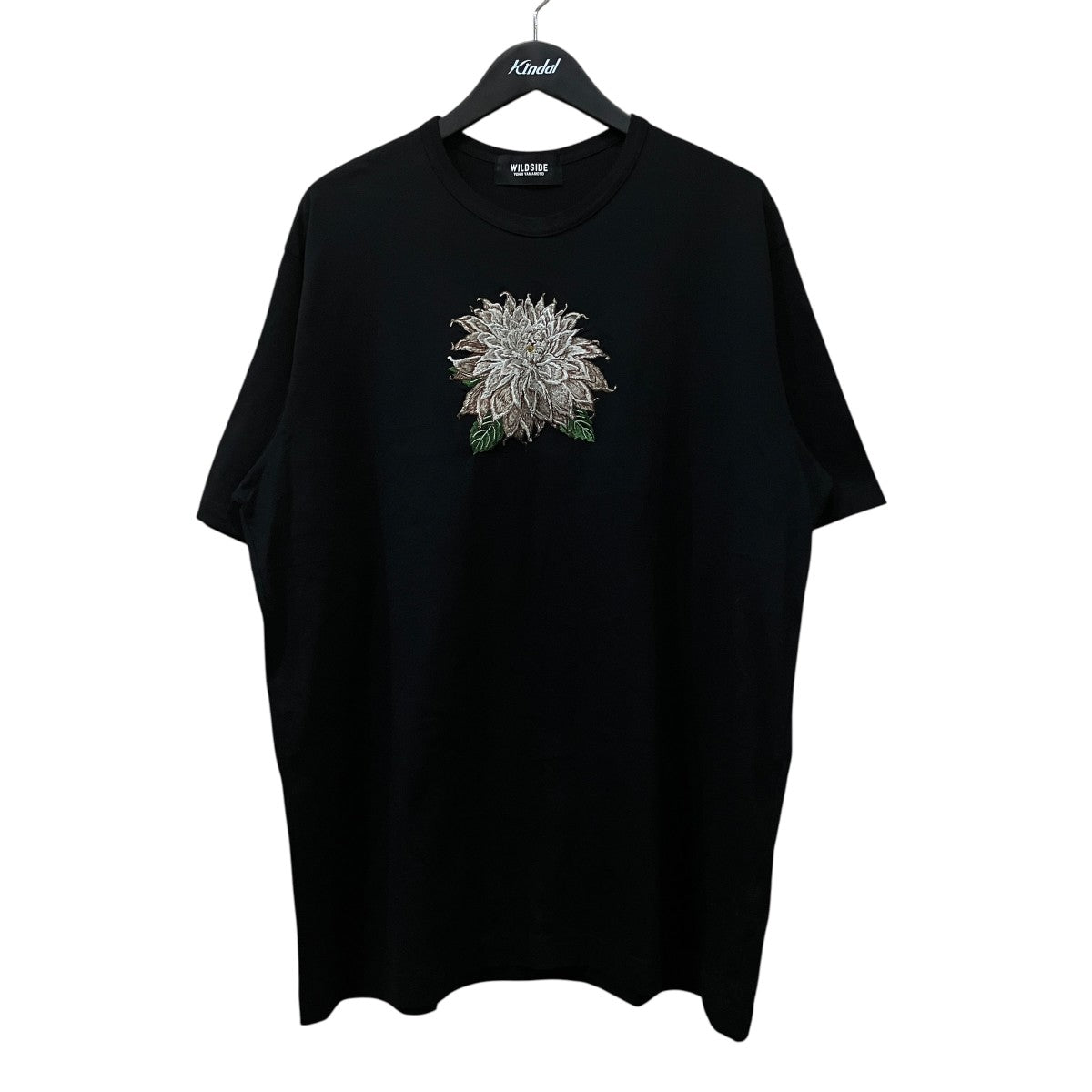 WILDSIDE YOHJI YAMAMOTO 刺繍フラワープリントTシャツWS-T78-013 古着・中古-1枚目のアイテム画像