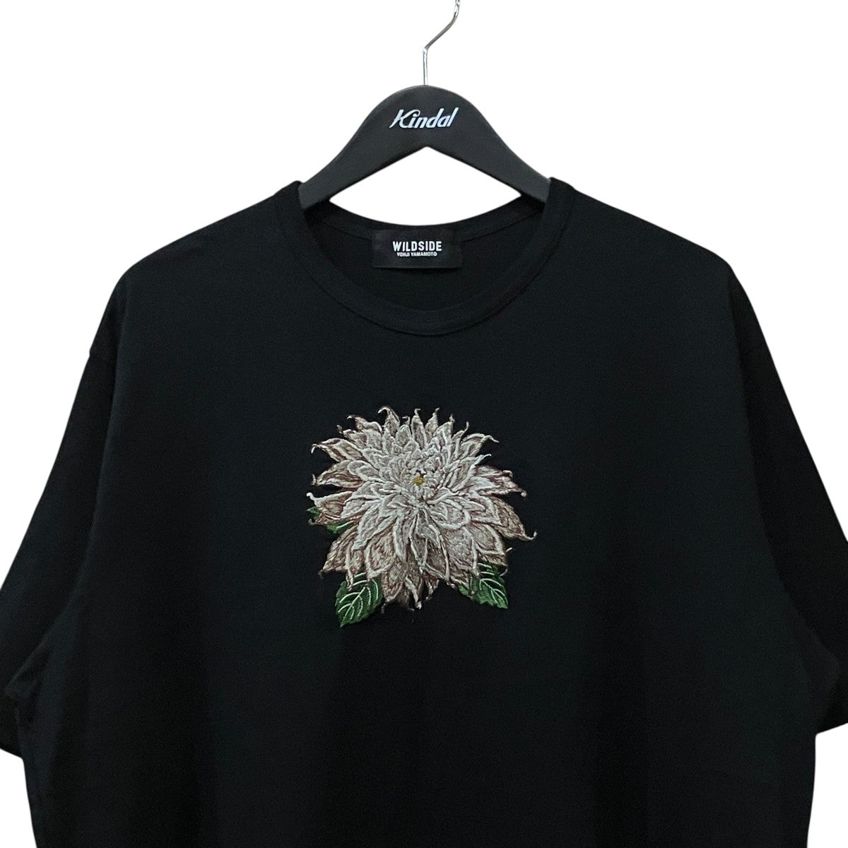 WILDSIDE YOHJI YAMAMOTO 刺繍フラワープリントTシャツWS-T78-013 古着・中古-3枚目のアイテム画像