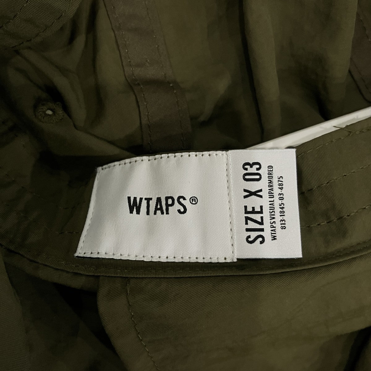 WTAPS ミリタリーキャップ221HCDT-HT12 古着・中古-5枚目のアイテム画像
