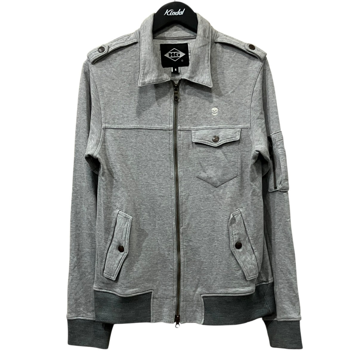 Hysteric Glamour スカル刺繍ジップジャケット 古着・中古-1枚目のアイテム画像